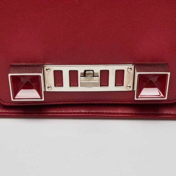 Proenza Schouler Red Leather PS11 Wristlet Clutch Bag - Picture 6 of 10
